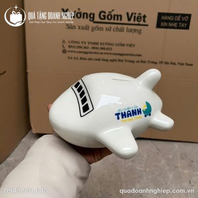 Heo Đất Hình Máy Bay In Logo Quà Tặng Doanh Nghiệp