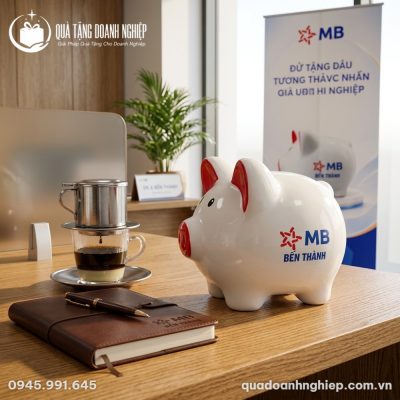 Heo Đất In Logo MB Bến Thành Quà Tặng Doanh Nghiệp