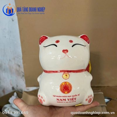 Heo Đất Mèo Thần Tài Quà Tặng Doanh Nghiệp In Logo