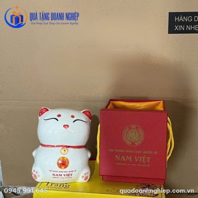 Heo Đất Mèo Thần Tài Quà Tặng Doanh Nghiệp In Logo