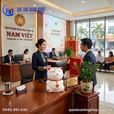 Heo Đất Mèo Thần Tài Quà Tặng Doanh Nghiệp In Logo