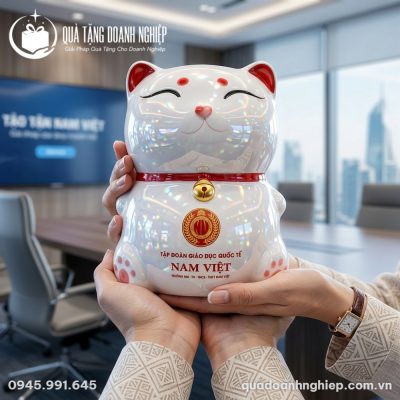 Heo Đất Mèo Thần Tài Quà Tặng Doanh Nghiệp In Logo