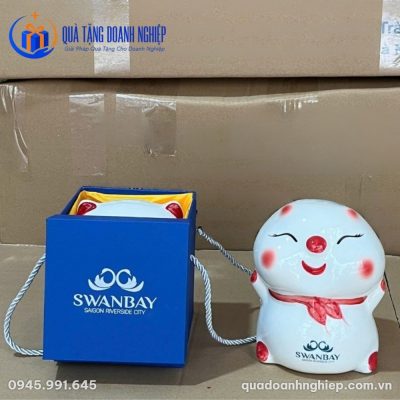 Heo Đất Quà Tặng Doanh Nghiệp In Logo Swanbay