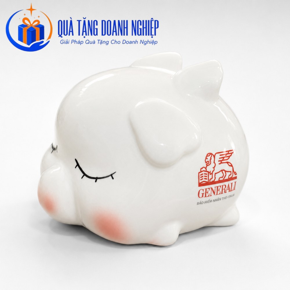 Heo đất quà tặng in logo