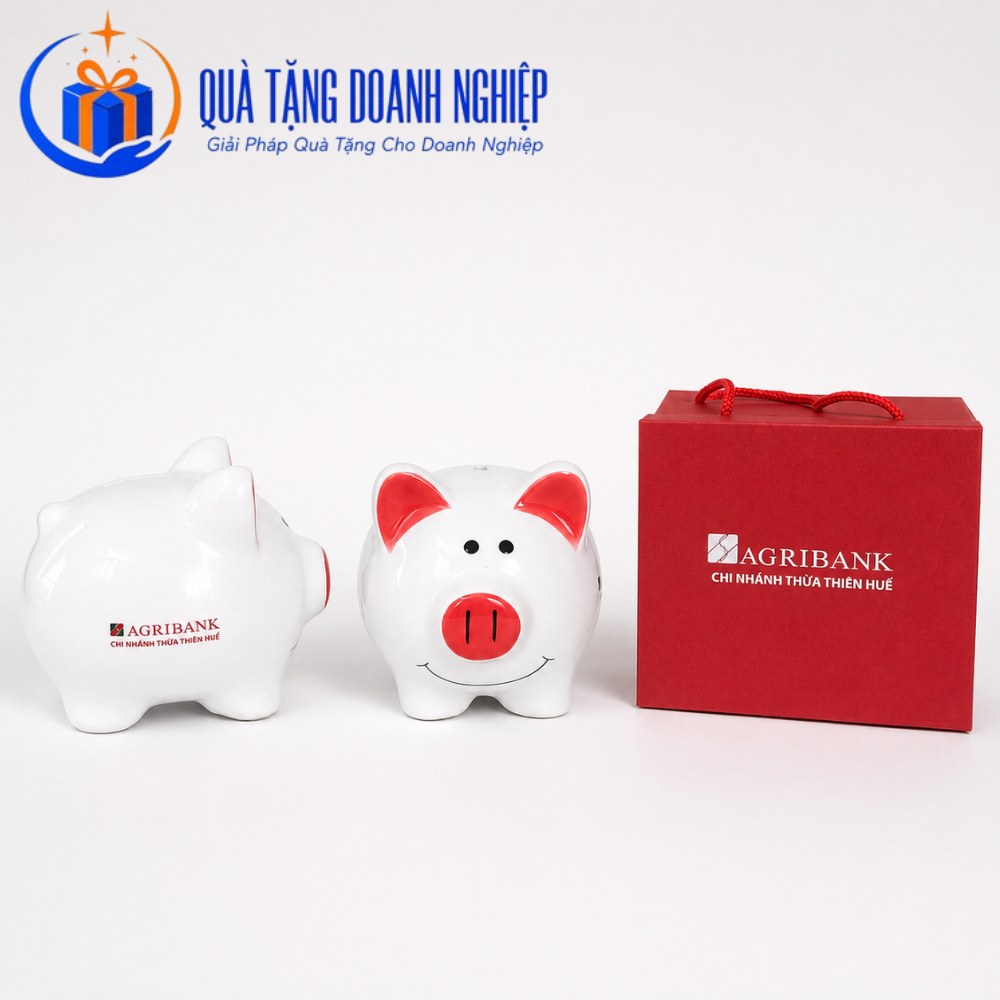 Heo đất quà tặng in logo