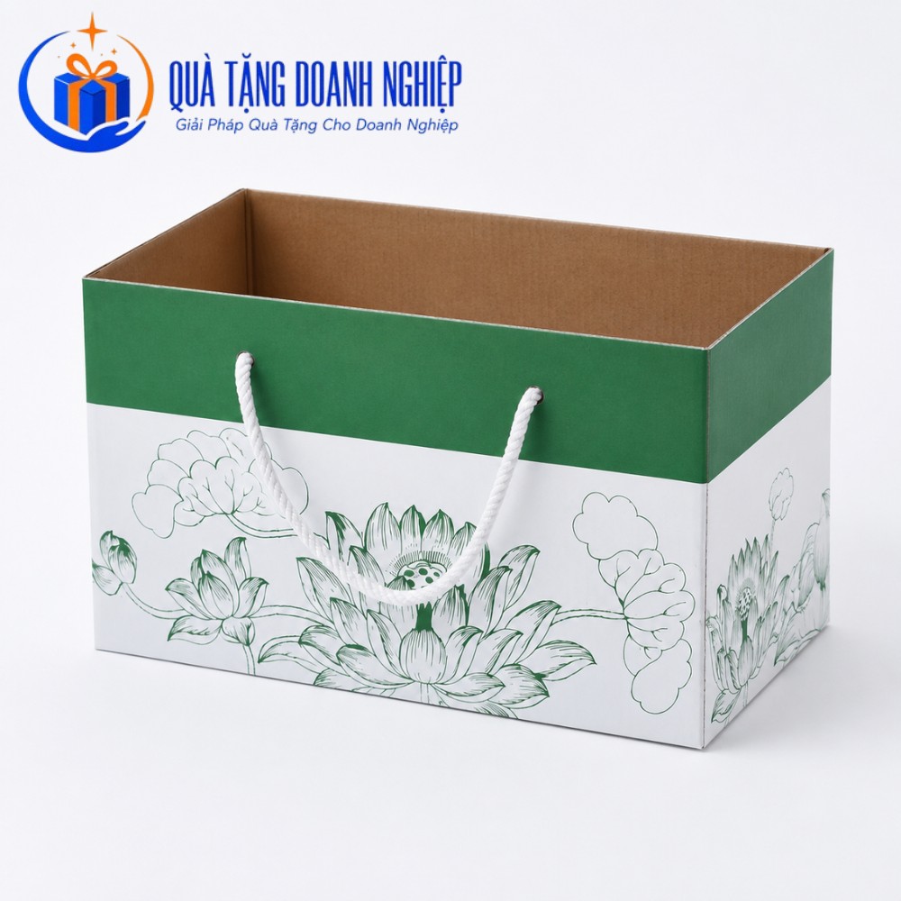 Hộp carton in hoa văn