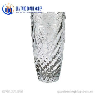 Lọ Hoa Thủy Tinh Hoa Hướng Dương In Logo Quà Tặng Doanh Nghiệp