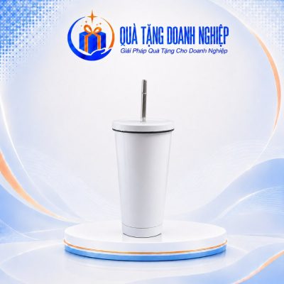 Ly giữ nhiệt màu trắng 510ml in logo quà tặng LGNQT-13 - Ảnh đại diện
