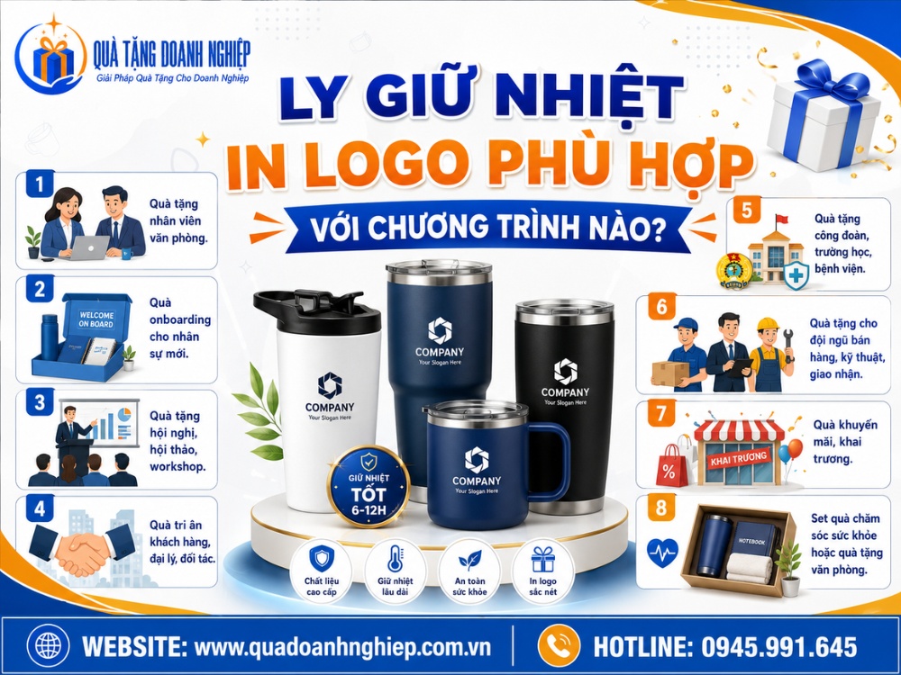 Những chương trình tặng cốc giữ nhiệt in logo phù hợp
