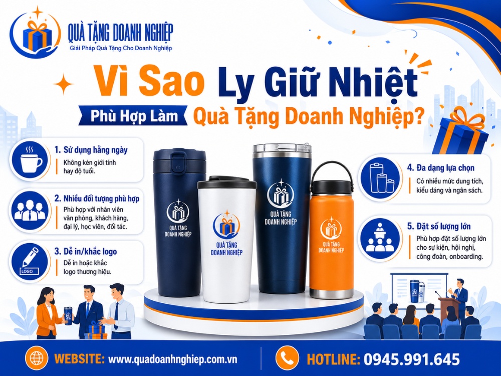 Ưu điểm của ly giữ nhiệt in logo