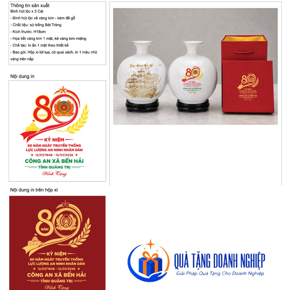 Bản thiết kế logo in decal trên bình hút lộc