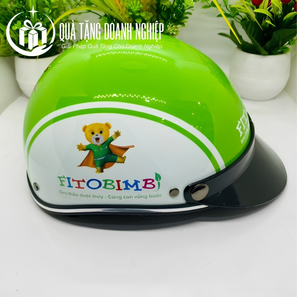 Mũ bảo hiểm in logo quà tặng