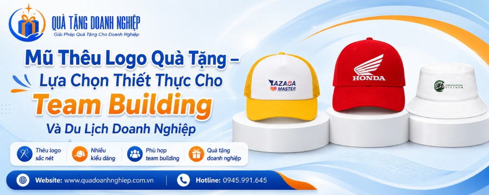 Mũ thêu logo quà tặng