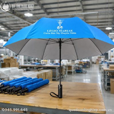 Ô cầm tay kèo thẳng bán tự động 1 lớp in logo quà tặng ODQT-11 - ảnh trong bài 2