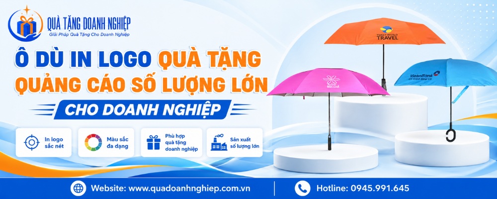 Ô dù quà tặng in logo
