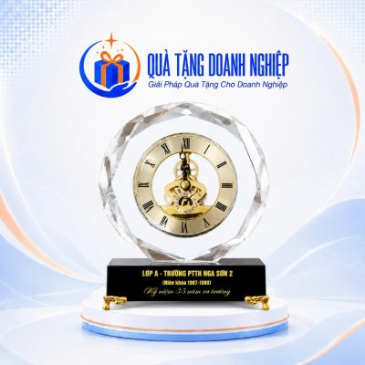 Đồng Hồ Pha Lê Để Bàn In Logo Kỷ Niệm 35 năm Quà Tặng Doanh Nghiệp ĐHĐB-08 - Ảnh đại diện
