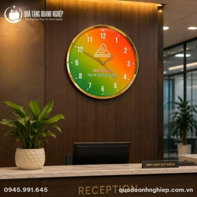 Đồng Hồ Treo Tường In Logo Quà Tặng Doanh Nghiệp