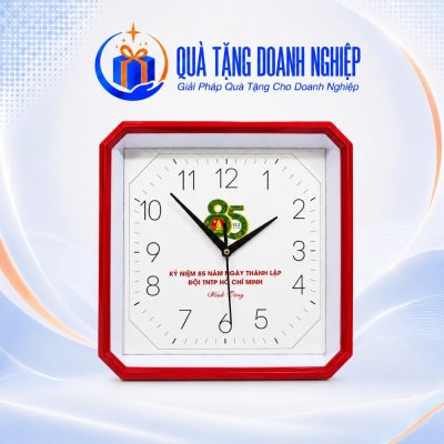 Đồng Hồ Treo Tường Khung Bát Giác In Logo Quà Tặng Doanh Nghiệp