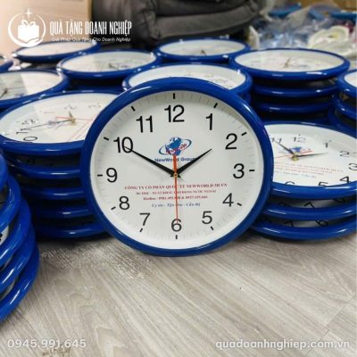 Đồng Hồ Treo Tường Khung Tròn In Logo Quà Tặng Doanh Nghiệp