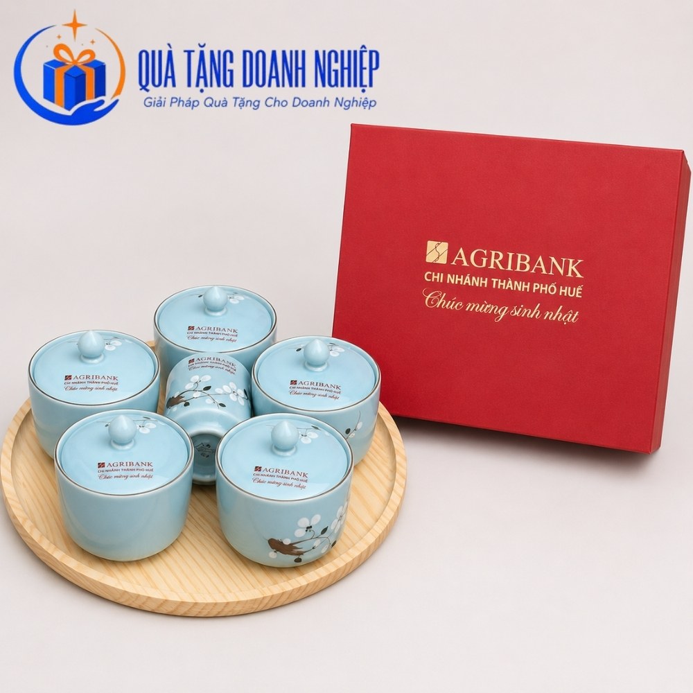 Bộ khay mứt tết in logo quà tặng