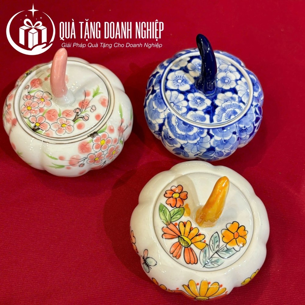 Bộ khay mứt tết in logo quà tặng