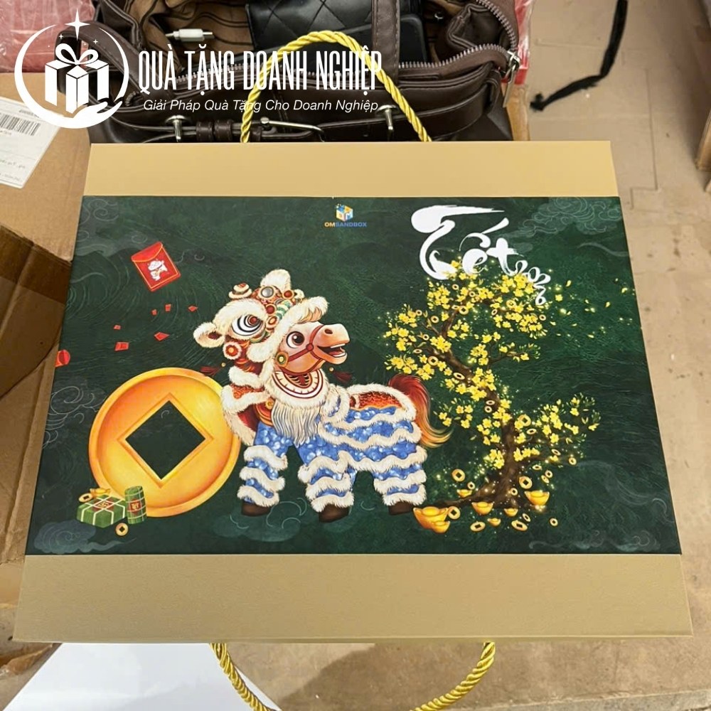 Bộ hũ mứt quà tặng in logo
