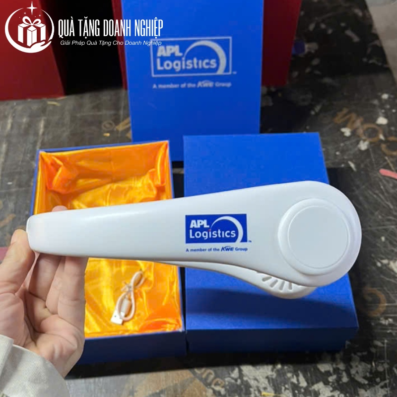Quạt điện mini in logo