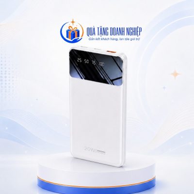 Sạc dự phòng 10000mah pd 20w remax rpp 502 màu trắng in logo quà tặng SDP-05 - Ảnh đại diện