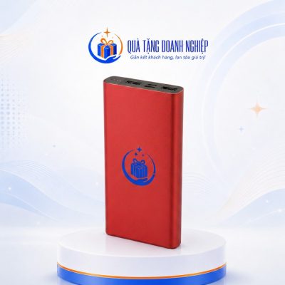 Sạc dự phòng akus vivu v10 10000mah màu đỏ in logo quà tặng SDP-11 - Ảnh đại diện