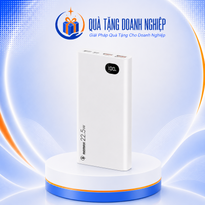 Sạc dự phòng 20000mah 22.5 remax rpp-292 màu trắng in logo quà tặng SDP-06