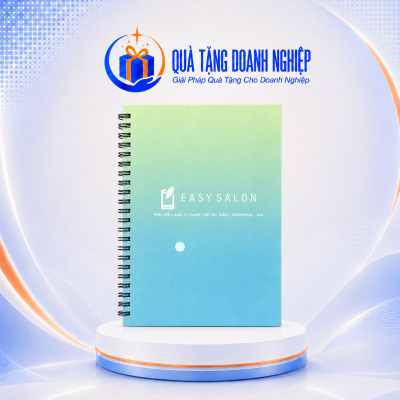 Sổ lò xo bìa bồi carton 2mm cán màn A5 in logo quà tặng SD-07
