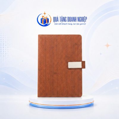 Sổ dán gáy SD52 A5 màu nâu in logo quà tặng SD-03 - Ảnh đại diện