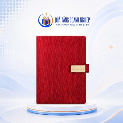 Sổ dán gáy SD52 A5 màu đỏ in logo quà tặng SD-05 - Ảnh đại diện