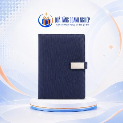 Sổ dán gáy SD52 A5 màu xanh in logo quà tặng SD-04 - Ảnh đại diện