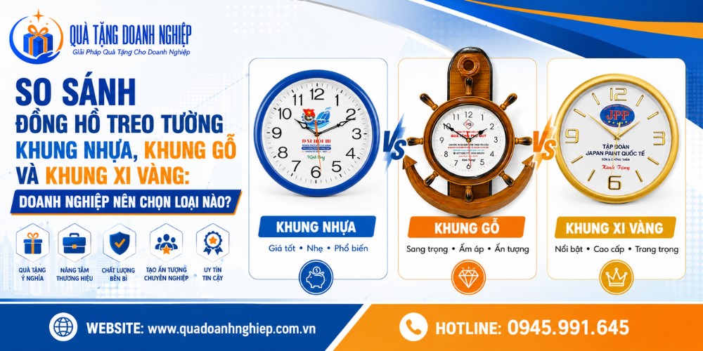 So sánh khung đồng hồ treo tường
