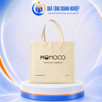 Túi Vải Canvas Màu Be In Logo Quà Tặng TVQT-15 - Ảnh đại diện