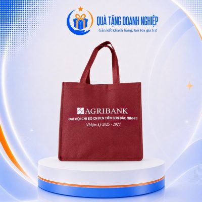 Túi Vải Canvas Màu Đỏ AGRIBANK In Logo Quà Tặng TVQT-16 - Ảnh đại diện
