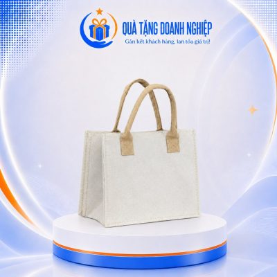 Túi Vải Nỉ màu trắng In Logo Quà Tặng TVQT-22 - Ảnh đại diện