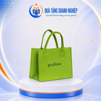Túi Vải Nỉ màu xanh lá In Logo Quà Tặng TVQT-21 - Ảnh đại diện