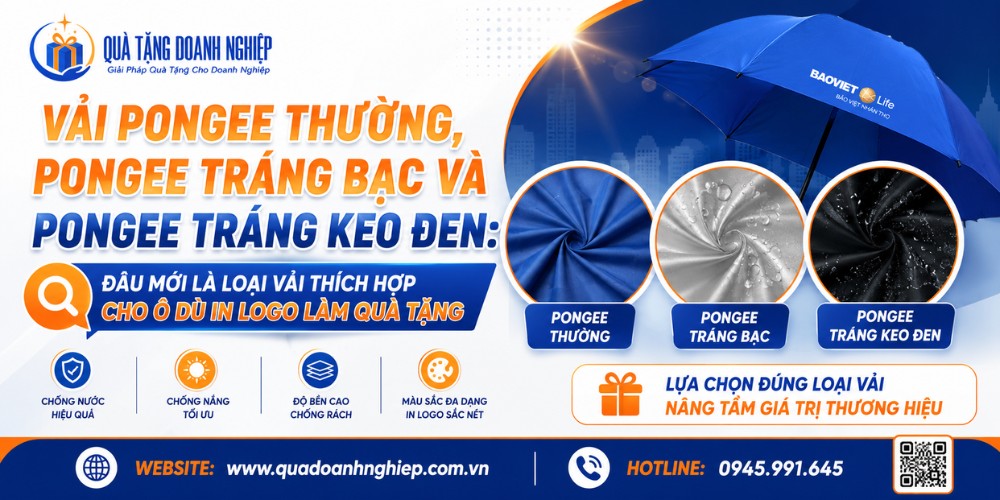 Lựa chọn vải ô dù quà tặng phù hợp