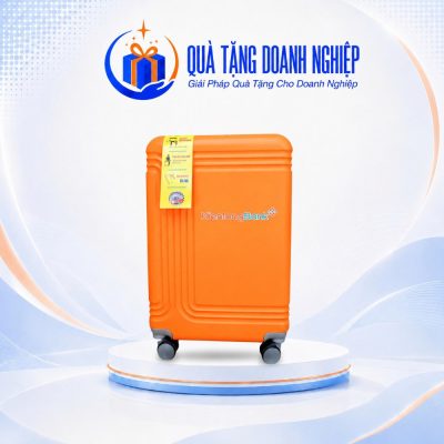 Vali In Logo Kéo Nhựa ABS Màu Cam size 20 Quà Tặng Doanh Nghiệp