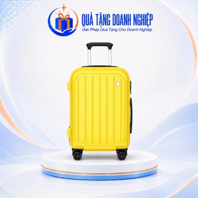 Vali Kéo Nhựa ABS Màu Vàng Quà Tặng Doanh Nghiệp In Logo