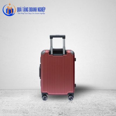 Vali Nhựa Khung Nhôm Màu Đỏ Quà Tặng Doanh Nghiệp In Logo
