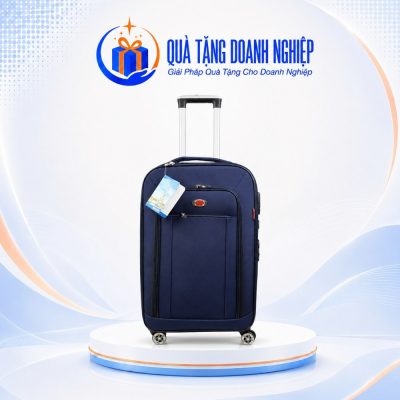 Vali Vải Dù Màu Xanh Quà Tặng Doanh Nghiệp In Logo
