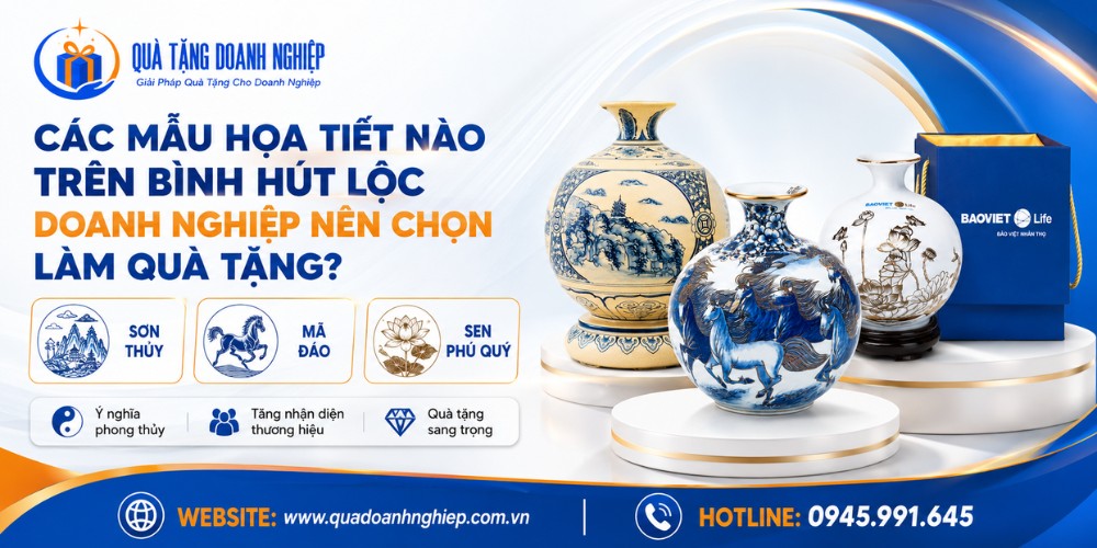 Ý nghĩa của họa tiết trên bình hút lộc quà tặng