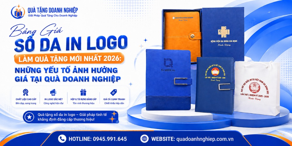 Các yếu tố cần có trong báo giá sổ da in logo