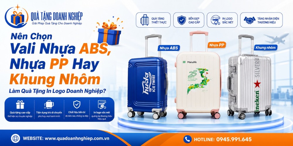 Lựa chọn chất liệu vali quà tặng