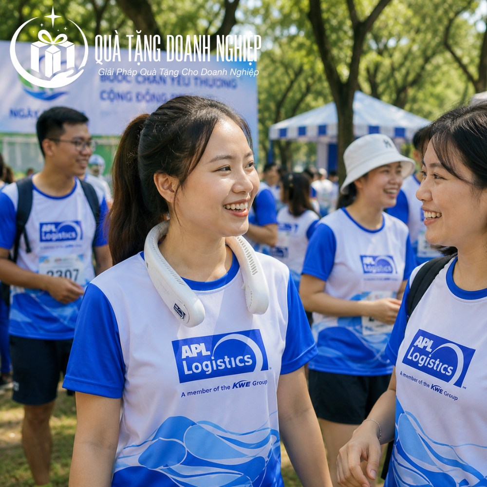 Quạt điện mini in logo quà tặng