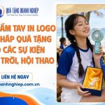 Quạt cầm tay in logo quà tặng sự kiện ngoài trời, hội thao