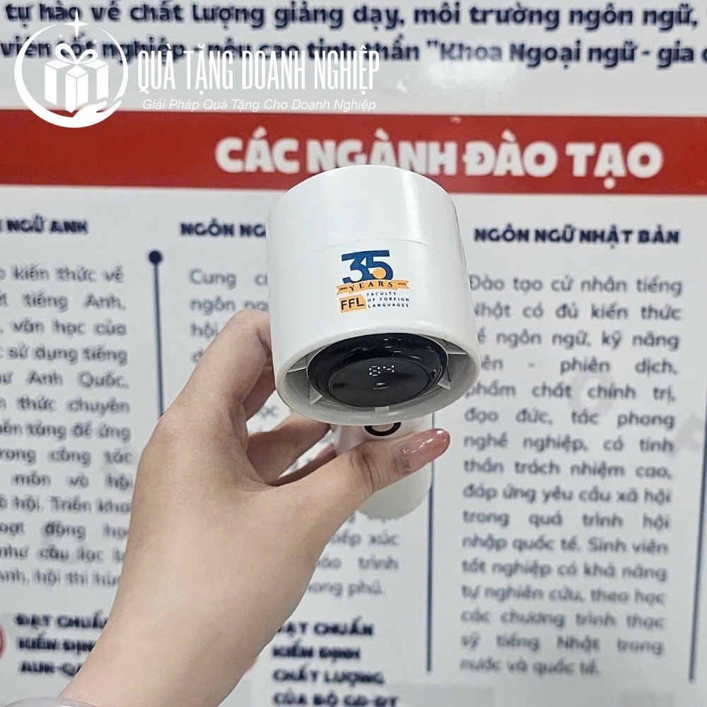 Quạt điện mini in logo